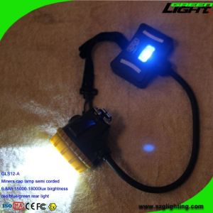 6.8Ah Panasonic Battery Mining Cap Lights High Power 1.7W Ip68 For Hard Hats