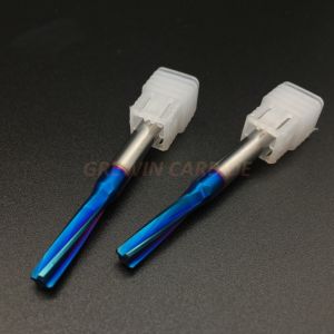 China HRC65 Solid Carbide Reamer with Left Spiral Flute and Straight Shank Cutter Tool on sale