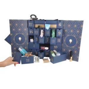 Cardboard C2S artpaper Custom Advent Calendar Box Christmas Gift