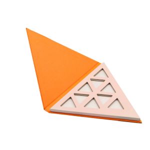 Triangle Empty Chipboard Gift Boxes Eyeshadow Palette Packing Private Label