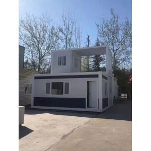 Prefab Container Coffee Shop with Galvanized Structure