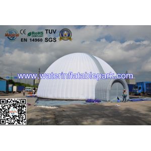 Large White Inflatable Tent Events With Two Doors , Inflatable Dome Tent For