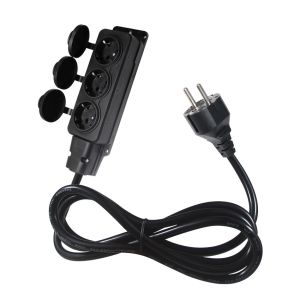 VDE Certified EU 3-Pin Power Cord with Schuko Plug