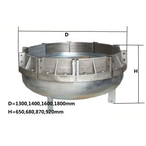 Quality Professional 1100mm Pipe Pressure Tester End Cap , Round Metal End Caps For Pipe for sale