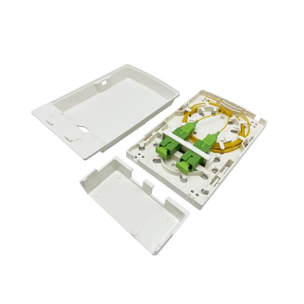 Fiber Optic Junction Box FTB102H Wall Mounting Socket Panel SC Adapter Simplex