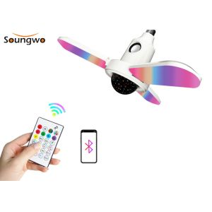 Home RGBW Bluetooth Music LED Ceiling Lamp 10m Remote Control