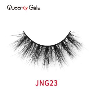 Quality 100% Handmade False 3D Natural Mink Lashes Black Super Soft for sale