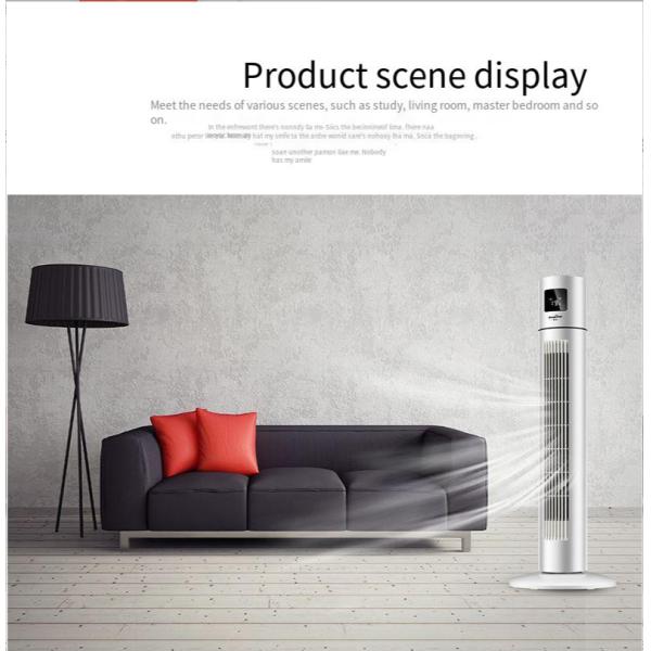 Electric Tower Pedestal Fans without Vane Blades with Touch Sensitive Technology