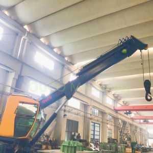1T Hydraulic Ship Slewing Jib Telescopic Boom Crane