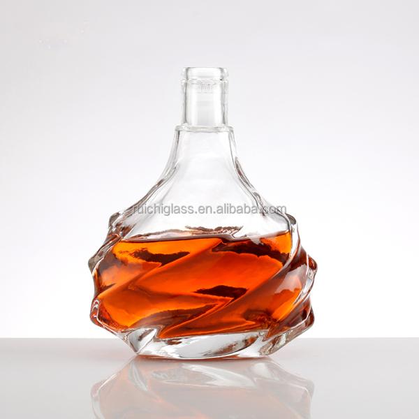 500Ml 700ml Empty Vodka Bottles Glass Whiskey Bottles for Champagne Requirements