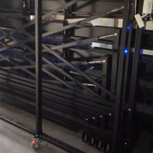 Indoor Foldable Chair Galvanized Retractable Bleacher Seating With LED