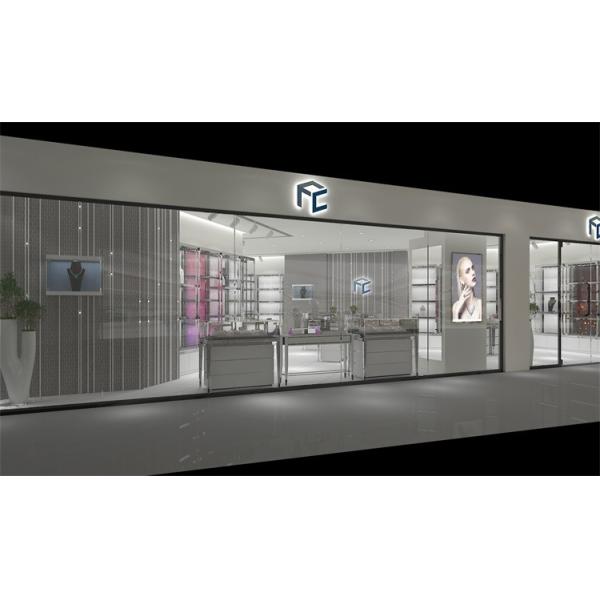 3D Design ODM Jewelry Shop Furniture Showroom Jewellery Vitrine Powder Coated
