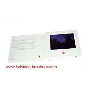 Artificial Style LCD Video Brochure Card 2.4 Inch For Company Advertising
