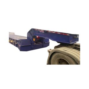 Self-dumping Design Loading Capacity Trailer Truck Bulldozers Transport Semi