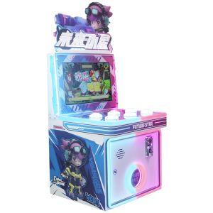 Coin-operated Children's Arcade Game Machine With The " Hit The Mouse " Button