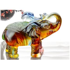 High End Home Decorations Crafts Elephants Figurine Statue For Office / Home