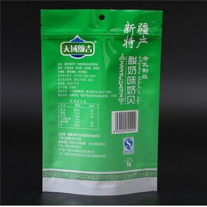 Vacuum Shrink 200g Stand Up Zipper Pouch Bags With Window