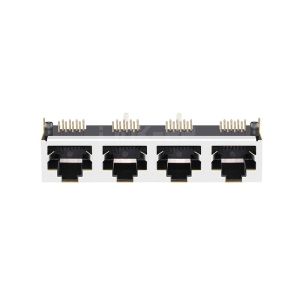 LPJE401DNL Tab Up Without LED 1X4 Port RJ45 Connectors Without Integrated