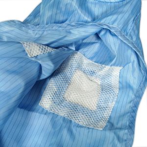 Breathable ESD Antistatic Shawl Cap For Class 1000 Cleanroom