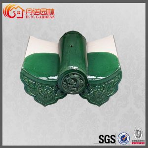Chinese glazed green roof tiles for garden gazebo
