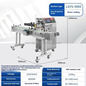 Automatic Floor Type Continuous Induction Sealing Machine Induction Heat Sealer