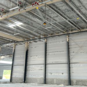 1.5KW Power Supply 5-Blade 7.3m 24FT JUNYI Industrial HVLS Ceiling Fan for