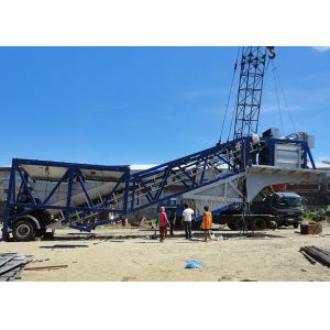 35m3/H Ready Mix Mobile Concrete Plant , Portable Floating Concrete Batching