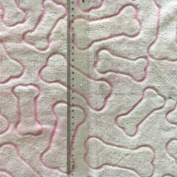 Hot sale super soft blaket fabric bone cutting cute TV blanket fabric