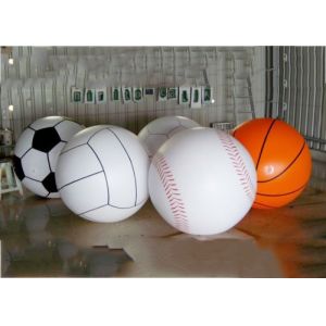 Oval Helium Balloon with UV protected Printing , Colorful Egg Inflatable Rugb