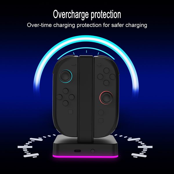 Charging Dock for Nintendo Switch 2 – Dual USB-C Ports with LED Indicators