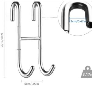 Shower Curtain Rod Door Hooks Hanger For Bathroom