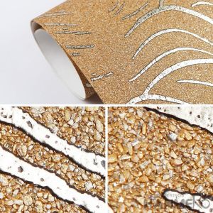 Nightclub Wallpaper Decoration Bronzing Plant Fiber Particle Golden Color