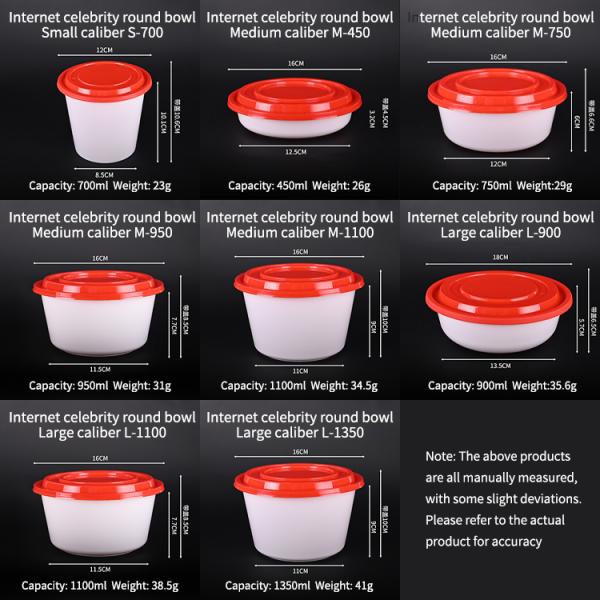 Rectangle Disposable Plastic Food Containers 0.5-1.5mm Thickness Microwave For Snack