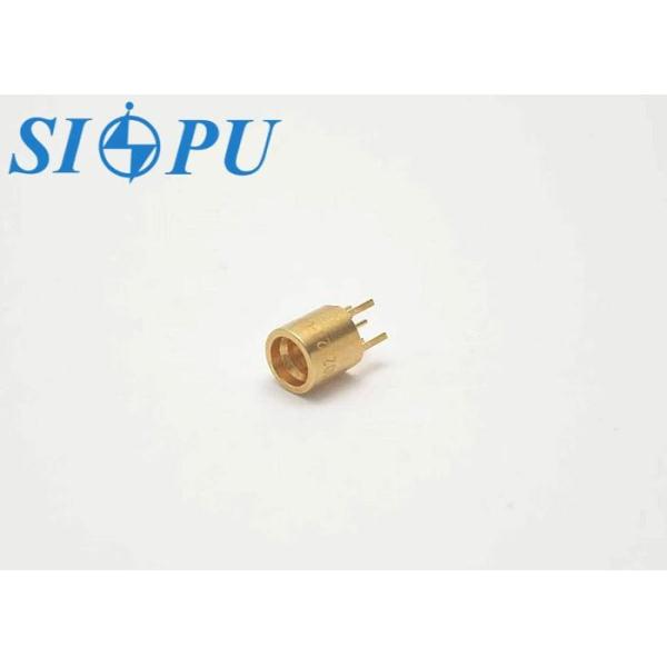 SMP Male Microstrip RF Coaxial Connector – PCB Solder Type, Gold-Plated