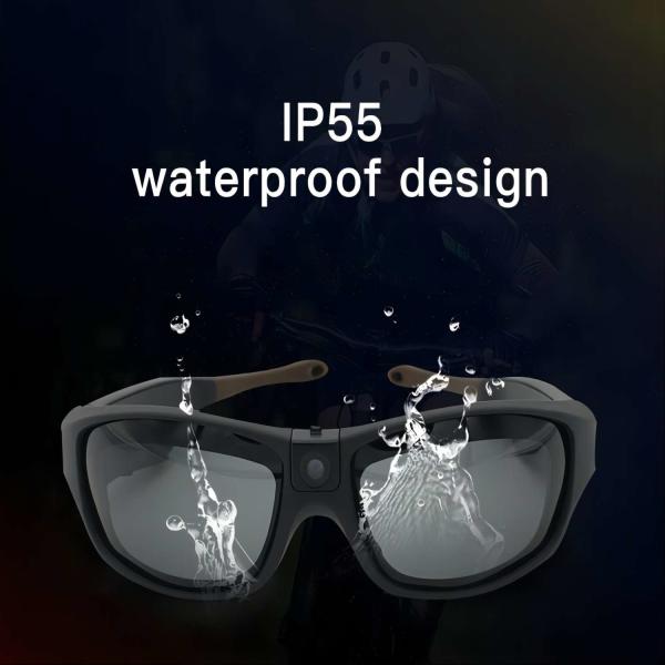 Buy 5.0M HD Mountaineering Sport Action Video Vlogging Sunglasses With Remote Control at wholesale prices