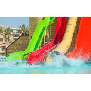Exciting Barrel Sled Fiberglass Water Park Slide For Teenager
