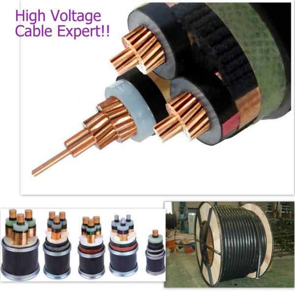 Construction Site 70mm2 Copper Conductor XLPE Insulation High Voltage 6KV Power Cable