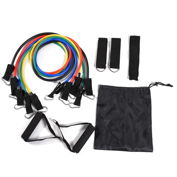 Buy 30LB TPE 11 Pcs Resistance Band Set Tube Workout Bands Bodybuilt at wholesale prices