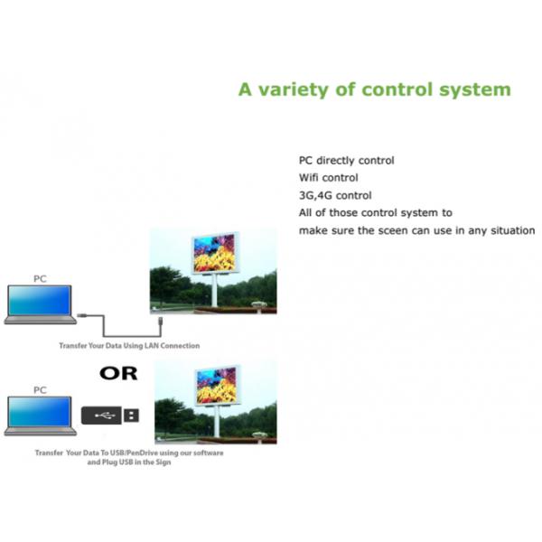 Big P10 SMD 3535 Video Wall Advertising LED Screens More Than 5000cd/㎡