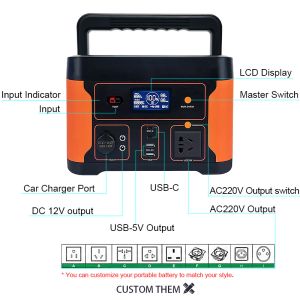 OEM Portable Power Station Battery Support Wireless Charging For Phone