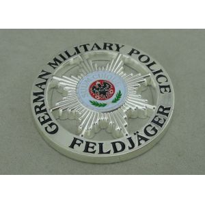 Silver Memorial Custom Military Coins Souvenir Navy Army Challenge