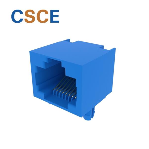 Buy 1*1 Ports RJ45 Modular Jack Contact Resistance 30mΩ Max For PC Board / IP Phone at wholesale prices