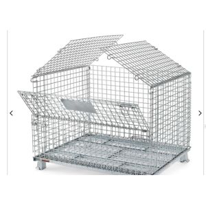 1000kg Galvanized Stacked Wire Mesh Storage Cages Turnover Box