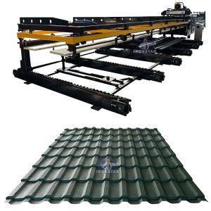 China 6 rib trapezoidal and 6 rib bamboo tile double layer roll forming machine in Romania 2 layer roll forming machine on sale China 6 rib trapezoidal and 6 rib bamboo tile double layer roll forming machine in Romania 2 layer roll forming machine on sale