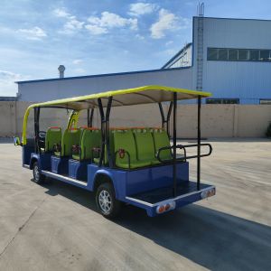 New Style Sightseeing Bus Car Electric Buggy 14 Seats Mini Bus Without Door 7