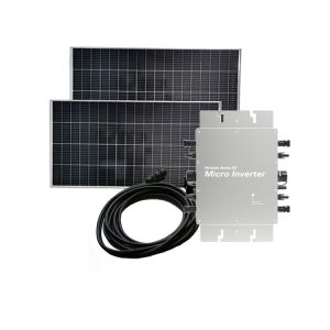 Quality Grid Connected Micro Inverter Solar System 1400 Watt IP65 Silver Household Solar Inverter for sale