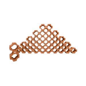 Garden Decorative Terracotta Bricks Red Clay Screen Tile Ventilation Cavity