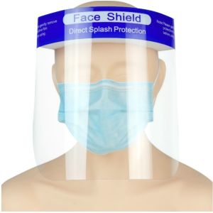 Safety Full Clear Face Shield Visors For Home , Travel , Laboratory