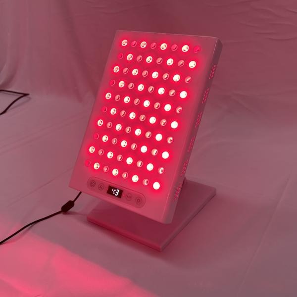 LED Red Light Therapy Machine Beauty Facial Desktop Pain Relief with US Plug near Infrared Light Therapy Panel