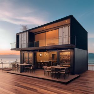 Portable 3 Bedroom Prefab Container House With Steel Structure